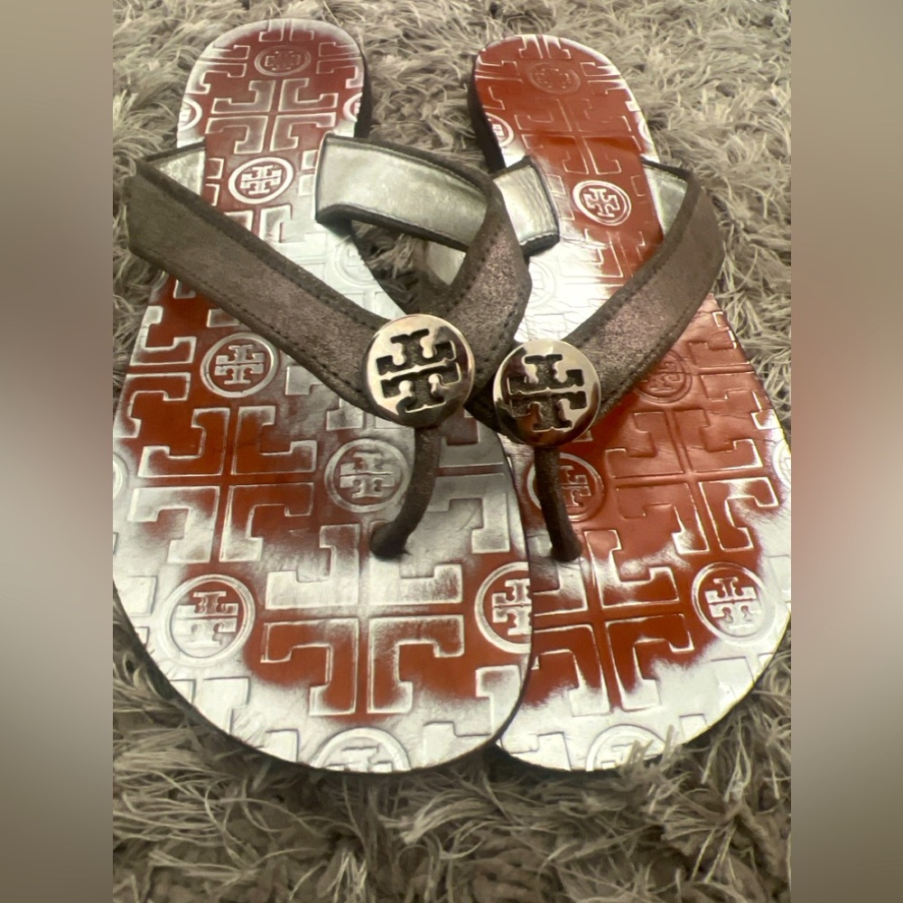 Leather Tory Burch Flip Flop Sandals